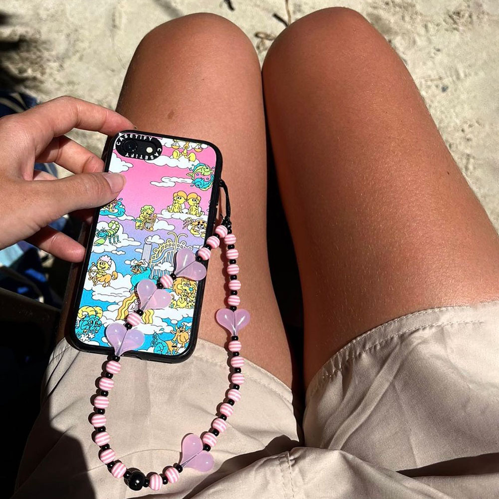 Phone Accessories Wholesale Suppliers - Różowe serce Łańcuszek do telefonu Pasy