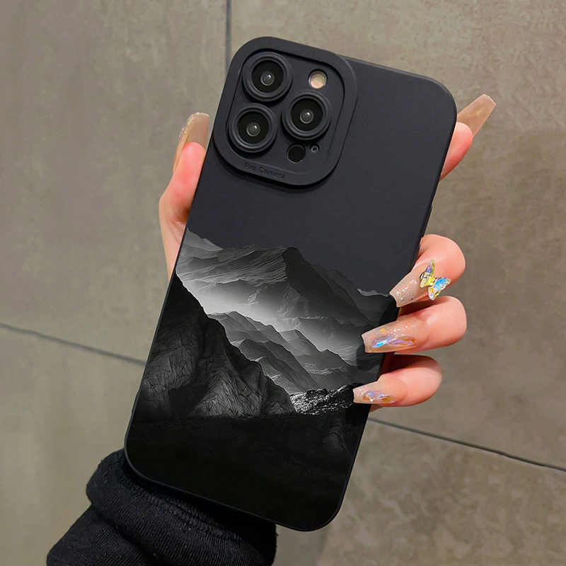 Xiaomi Redmi Note 13 - Silikonowe etui na telefon Black Mountain