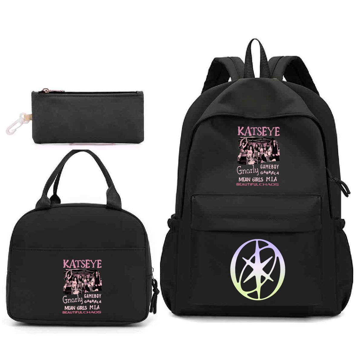 Zestaw plecaków 3 w 1 z nadruk – Phone Accessories For Teens recenzja i cena