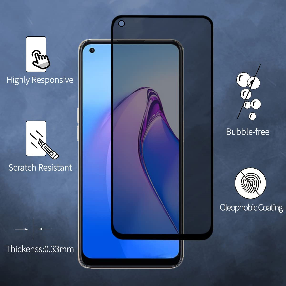 Antyszpiegowska osłona ekranu  – Oppo A78 recenzja i cena