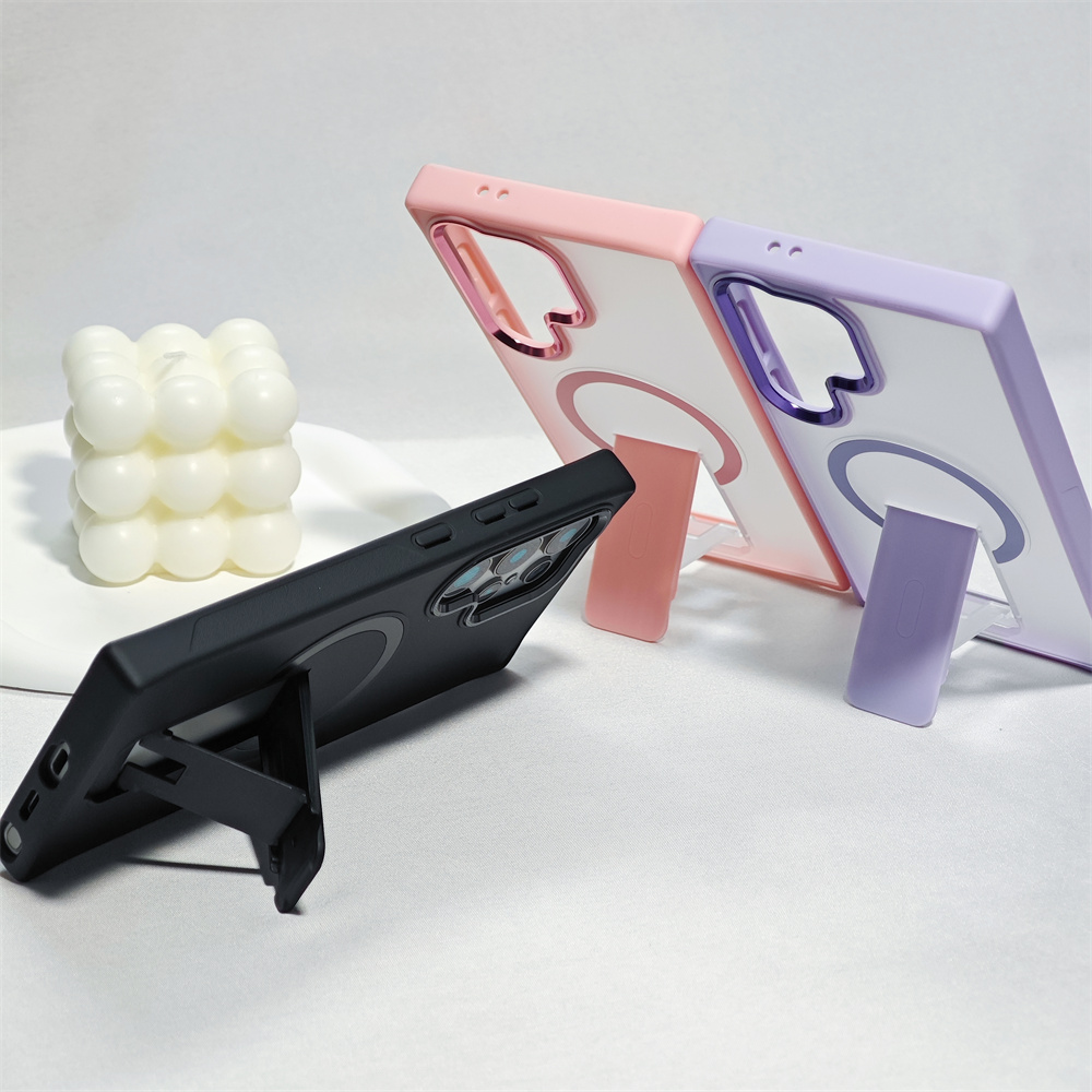 Luksusowe Matowe Etui z Magnet – Phone Accessories Stand recenzja i cena