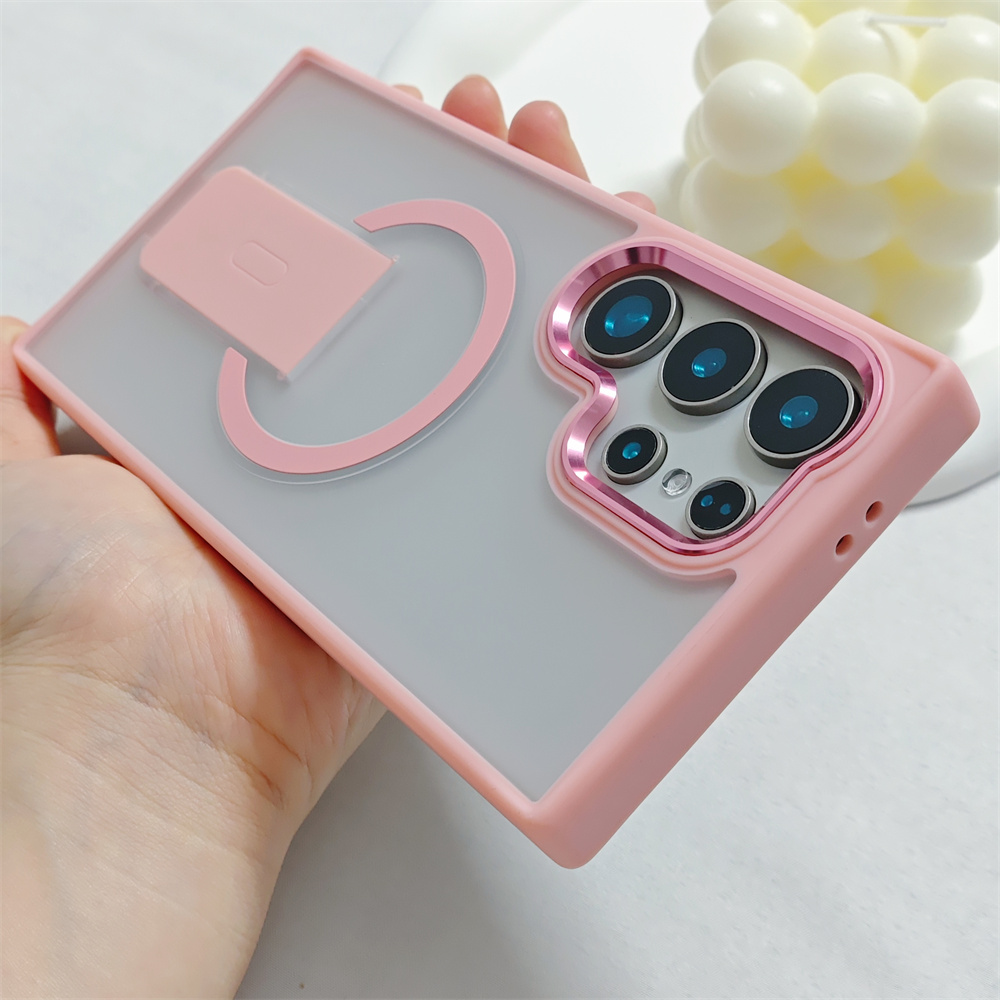 Luksusowe Matowe Etui z Magnet – Phone Accessories Stand recenzja i cena