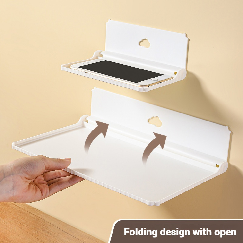 Bezotworowa składana półka ści – Phone Accessories Holder recenzja i cena
